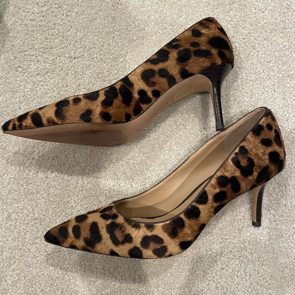 Ralph Lauren Linette Brown Calf Hair pumps